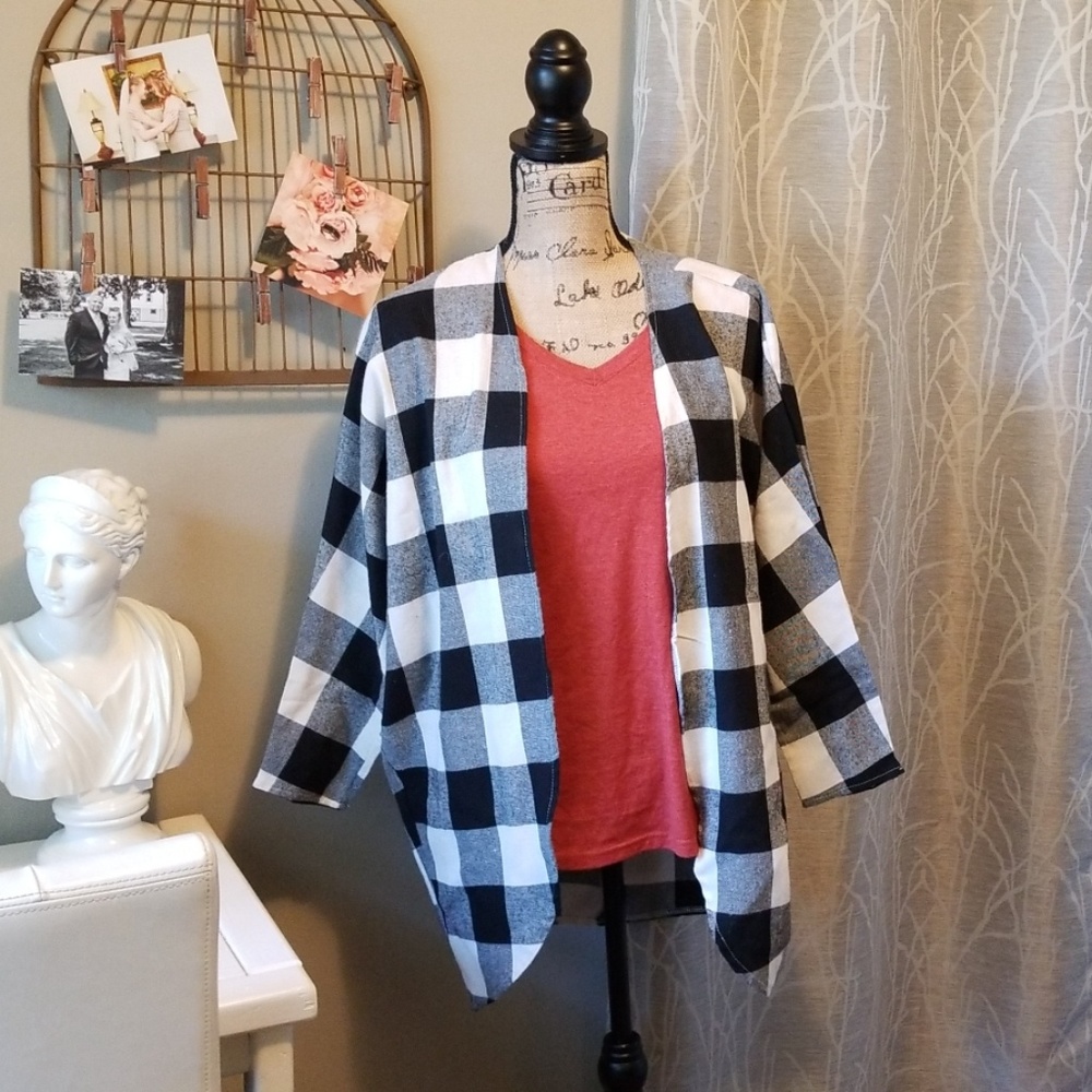 Plaid Cardigan